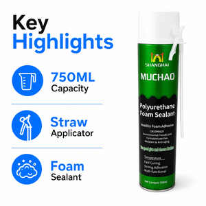 MUCHAO โพลียูรีเทนโฟมซีลแลนท์ A31 750 มล. แห้งเร็ว ยึดติดแน่น ปราศจากฟอร์มาลดีไฮด์ สำหรับอุดรอยต่อ ปิดผนึก และฉนวนกันความร้อน - Product Image 4