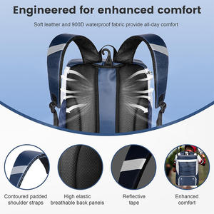 Mochila Impermeable de Cuero PU Personalizada para Estudiantes, Bolsa Escolar para Deportes de Raqueta como Hockey, Béisbol y Sóftbol - Product Image 4