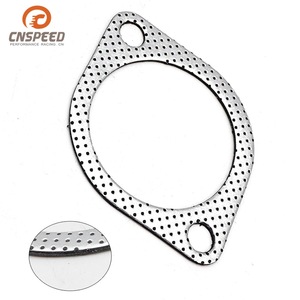 Junta de escape CNSPEED de 79 mm de diámetro interior, doble orificio, ajuste universal, rendimiento de carreras - Product Image 1