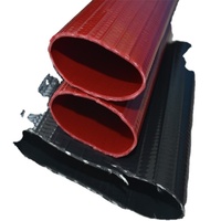 Tuyau plat en PVC rouge pour les applications de pompage d'eau dans l'agriculture, la construction, l'exploitation minière et les industries des eaux usées en Afrique du Sud