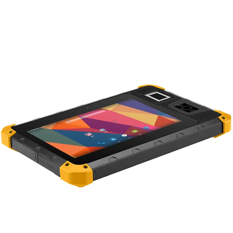 8 Zoll Handheld Android PDAs 4G robuster Tablet PDA mit Barcode-Scanner UHF-Leser und Finger abdrucks ensor