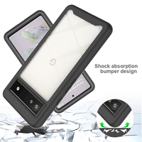 Coque de protection transparente pour téléphone portable, étui de protection pour Google Pixel 6A 6 Pro 4A 5A 5G, 360