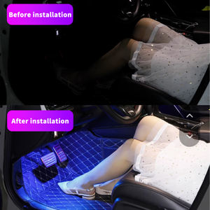 Éclairage Ambiant LED Automobile Contrôlé par APP, Lumière d'Ambiance Colorée pour Voiture avec Téléphone Portable - Product Image 3