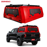 Capot rigide en alliage d'aluminium pour pick-up avec panneaux latéraux MOLLE et porte arrière solide pour GMC Canyon