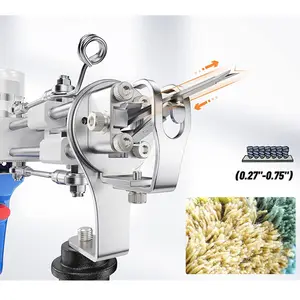 new products 2023 embroidery machines 2 in 1 cut pile and loop pile rug tufting gun machine carpet hand tufting gun set for DIY