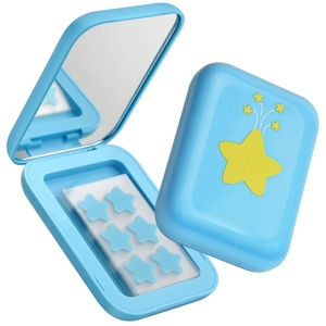 Patchs anti-acné hydrocolloïdes multicolores en forme d'étoile, marque privée, avec boîtes miroir, 25 unités, soin de la peau, végétalien, léger - Product Image 1