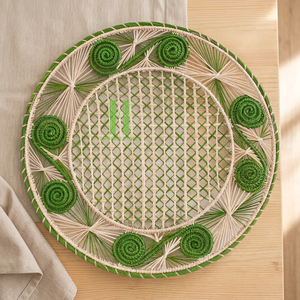 Sous-plats en corde de papier de haute qualité, tailles personnalisables, variété de couleurs, pour décoration de mariage et décoration intérieure, en provenance du Vietnam, vente en gros. - Product Image 1