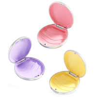 Boîte de rangement pour appareils dentaires, nouvelle couleur argentée scintillante, étui magnétique portable OEM ALigner, étui personnalisé pour appareil de rétention dentaire