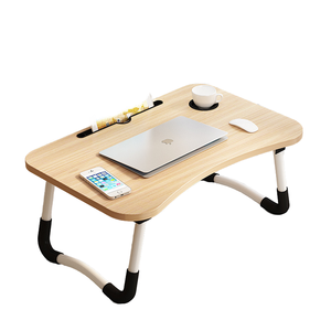 Groothandel Draagbare Opvouwbare Plastic Laptop Bureau Met Kaartsleuf & Bekerhouder Voor Thuiskantoor Of Studentenslaapzaal - Product Image 3