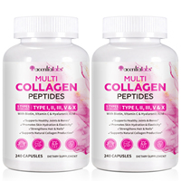 Acentiallabs Medicube Multi Collagen : Poudre de peptides de collagène pour la santé des articulations, favorise la santé de la peau, capsules de peptides de collagène hydrolysé