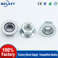 Écrou de blocage anti-desserrage breveté MALAXY, en acier au carbone haute résistance, écrou hexagonal autobloquant, fabricant OEM