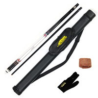Kit de Queue de Billard Premium 1/2 Preoaidr Angle Series avec Étui, Gant, Serviette de Queue