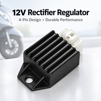 High Quality 12V Motorcycle Voltage Regulator Rectifier 4 Pin Single Phase Half Wave for GY6 CD70 125 Scooter Parts