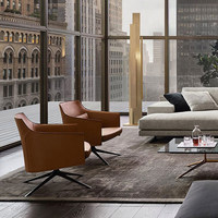 Hospitality Hotel Büro Einzelner Hochlehniger Nordischer Stil Business Moderner Chefsessel aus Leder Drehbar Anpassbares Design