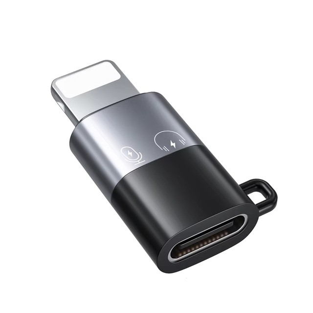 Type-C to IOS OTG Adapter USB-C to 8Pin Aux OTG Converter Aluminum Alloy Plug&Play Hubs for Samsung Mobile Phone Tablet PCs Game