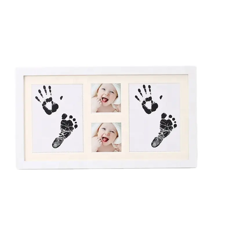 DIY Picture Frame Of Baby Footprint Kit Baby Shower Keepsake Gifts For New Mom Nursery Decor