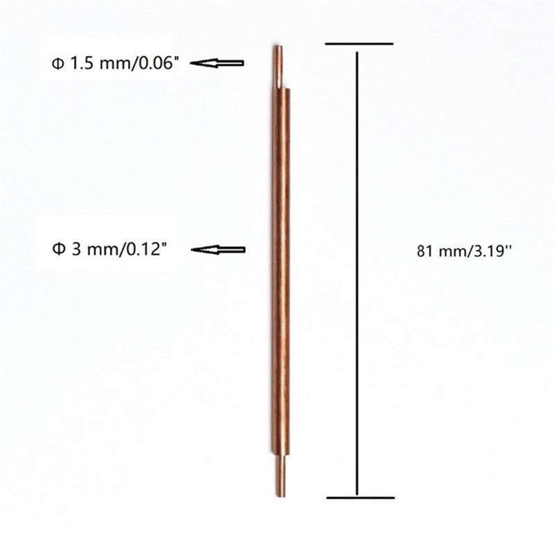 2-Pack 18650 Spot Welder Welding Pen – Aluminum Oxide Copper Electrode Tips For Lithium Battery Assembly