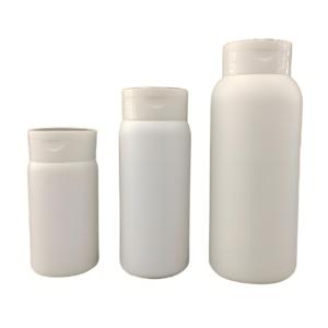 Stoples plastik kosong dengan tutup atas Flip untuk bubuk, 50/100g/200g