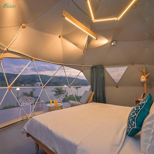 Sang trọng hiện đại PVC ngoài trời glamping lều với cửa sổ kính trắc địa Dome cho cuối cùng thoải mái - Product Image 6