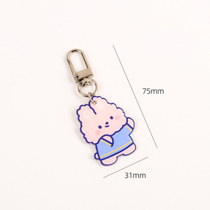 Bán buôn cá nhân mini Acrylic Keychain nhà máy thực hiện dễ thương tùy chỉnh thiết kế in kỹ thuật số trên vật liệu nhựa Kawaii quyến rũ - Product Image 5