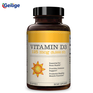OEM Vitamine D3 5000IE (125mcg) Softgels 360 stuks Niet-GMO Glutenvrij Hoogwaardig Vitamine <span class=keywords><strong>D</strong></span> Supplement voor Bot- & Immuun Gezondheid - Product Image 1