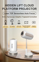 Feelwow TS-16 Mini-Videoprojector Nieuw Model 1080P Home Theater Auto Focus Aan De Muur Gemonteerde Draagbare Short-Throw Lcd Led Hifi Stereo