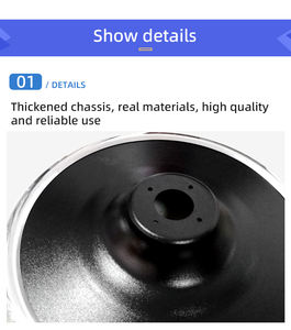 Chaise de salon de coiffure en métal lourd au design moderne, peinture noire, style américain, base ronde haut de gamme - Product Image 4