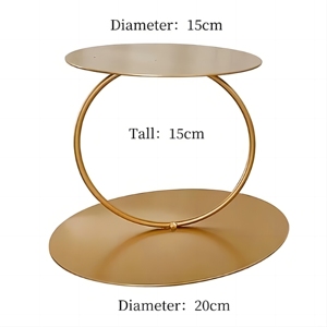 Hot bán sắt bánh đứng cho bánh Cưới Chủ màu vàng đặc biệt thiết kế khác nhau bánh cưới đứng - Product Image 6