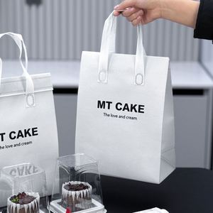 Sac à emporter en aluminium non tissé personnalisé en usine, imperméable, thermique, isolé, pour le thé au lait, les desserts, l'emballage à emporter - Product Image 2