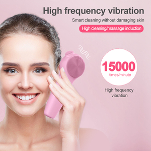 Electric Facial Cleansing Brush IPX7 Waterproof Rechargeable Exfoliating and Massaging Silicone <strong>Face</strong> <strong>Scrubber</strong> - Product Image 4