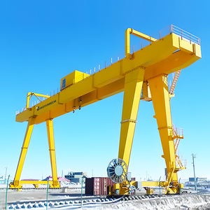 رافعات متحركة مطاطية على الطراز الأوروبي 40 طن (<span class=keywords><strong>RTG</strong></span>) لكفاءة مناولة البضائع رافعة جسرية مزدوجة العارضة - Product Image 4