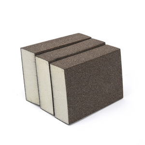 Blocs éponge <span class=keywords><strong>de</strong></span> ponçage double angle lavables et réutilisables, briques/plaques <span class=keywords><strong>de</strong></span> ponçage en mousse pour le finissage du cloisonné, du bois et du métal, utilisation humide et sèche - Product Image 1