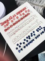 Factory Cut Schöner Sonnen untergang Dunkelrosa Papar adscha Saphir Smaragds chliff Labor gewachsener loser Edelstein Padparadscha für die Schmuck herstellung