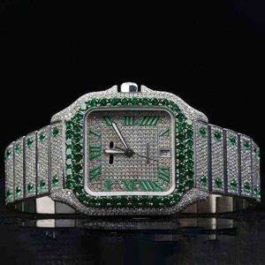 Eco Friendly Classic Moissanite Diamond Quartz <b>Watch</b> Stainless Steel Business Casual <b>Wrist</b> <b>Watch</b> <b>for</b> Men Available <b>For</b> Sale - Product Image 1