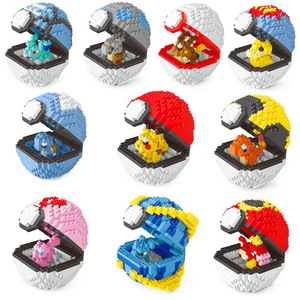 Custom Mini Bakstenen Plastic Zak Monster Micro Bakstenen Figuur Butterfree Jigglypuff Gyarados Diglet Mini Bouwstenen Voor Kind - Product Image 2