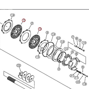 Disque de frein en papier de transmission de haute qualité d'usine 237021A1 Disque de friction pour chargeur pour transmission - Product Image 6