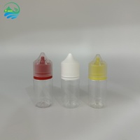 Flacon compte-gouttes PET transparent personnalisé de 30 ml (1 oz) pour huile, jus, encre, parfum, sel liquide – Modèle V3