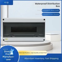 Boîtier de distribution ABS étanche IP55 avec protection de charge et protection contre les fuites de courant, montage en surface