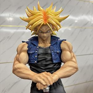 Statue debout <span class=keywords><strong>Super</strong></span> <span class=keywords><strong>Saiyan</strong></span> Trunks Dragon Bell GK en PVC, figurine d'anime avec épée, décoration de bureau, vente en gros - Product Image 5