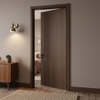 Porte intérieure moderne minimaliste en panneau mélaminé avec surface finie pour chambre, cuisine et salles à manger