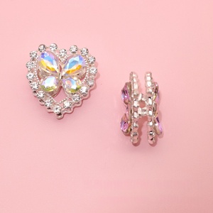 2025 Hot Sale Aurora Love Butterfly Metals Crystal Handmade <b>Pen</b> Beads Luxury Heart Rhinestone for DIY <b>Pen</b> Jewelry Making - Product Image 4