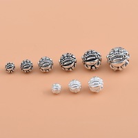 Perles d'espacement rondes d'animaux en argent Sterling 925 uniques PI xiu perle en vrac pour Bracelet collier accessoires en gros