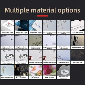 Cartes de vœux de mariage, cartes de remerciement, cartes de crédit VIP, cartes de visite professionnelles en PVC personnalisées avec logo imprimé brillant et code QR - Product Image 6