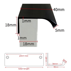 Factory Supply Wardrobe Kitchen Drawer Cabinet Handle Furniture Hardware Fashion Pulls Handles - Product Image 6