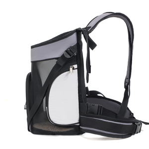 <span class=keywords><strong>Sac</strong></span> à <span class=keywords><strong>dos</strong></span> de transport <span class=keywords><strong>pour</strong></span> animaux de compagnie (chats et chiens) – Double bandoulière, portable, respirant, idéal <span class=keywords><strong>pour</strong></span> le cyclisme, les sorties, la randonnée – Grande taille - Product Image 4