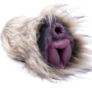GEEBA Masturbateur masculin en forme de poupée pelucheuse, avec poche vaginale en silicone, vagin artificiel, vagin fantaisie - Product Image 1