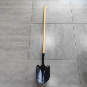 Pala de Jardín con Mango de Madera y Hoja de Acero, Herramientas de Granja, Pala 518, Cabeza Redonda, Mango Largo de Madera con Empuñadura en <span class=keywords><strong>D</strong></span> - Product Image 5