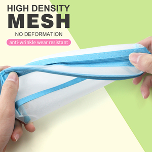 Chất Lượng Cao <span class=keywords><strong>Nylon</strong></span> Đầy Màu Sắc Lưới Bút Chì Trường Hợp Tập Tin Trong Suốt Túi Sinh Viên Lưu Trữ Rõ Ràng Dây Kéo Pouch Tùy Chỉnh In Ấn - Product Image 4