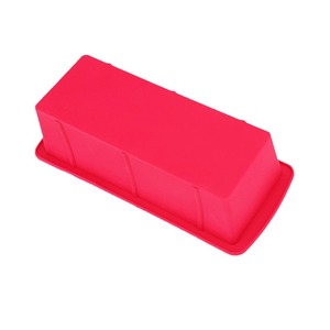 Silicone Cake Mold Rectangle Pink Baking Supply Dishwasher Safe For Home Kitchen Use - Product Image 1