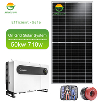 JINGSUN Solar Komplettes Kommerzielles 3-50 kW Netzgekoppeltes Solarpanelsystem Industrielles Netzgebundenes Solarenergie-Stromsystem